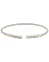 Meshmerise 18k Rose Gold Vermeil 0.12 Ct. Tw. Diamond Mesh Bangle