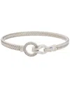 Meshmerise 18k Rose Gold Vermeil 0.15 Ct. Tw. Diamond Mesh Bangle