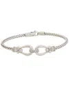 Meshmerise 18k Rose Gold Vermeil 0.15 Ct. Tw. Diamond Mesh Bangle