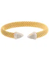 Meshmerise 18k Rose Gold Vermeil 0.15 Ct. Tw. Diamond Mesh Bangle