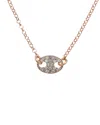 Meshmerise 18k Rose Gold Vermeil 0.15 Ct. Tw. Diamond Necklace