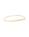 Meshmerise Bar 0.20 Ct. Tw. Diamond 18k Over Silver Bangle Bracelet