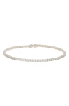 Meshmerise Cz Bangle Bracelet In White/ Silver