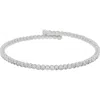 Meshmerise Cz Bangle Bracelet In Metallic