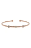 Meshmerise Diamond Bangle Bracelet In Rose