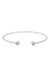 Meshmerise Diamond Bangle Bracelet In White