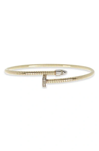 Meshmerise Diamond Bangle Bracelet In Yellow