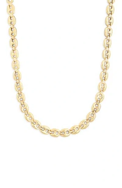 Meshmerise Diamond Chain Link Necklace In Gold