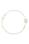 Meshmerise Diamond Initial Bezel Bracelet