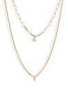 Meshmerise Diamond Initial Charm Necklace In Yellow Gold-y