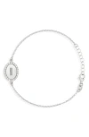 Meshmerise Diamond Initial Disc Bracelet In Gold