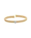 Meshmerise Mesh 0.10 Ct. Tw. Diamond Bangle Bracelet