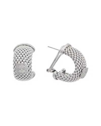 MESHMERISE MESHMERISE MESH 0.12 CT. TW. DIAMOND EARRINGS