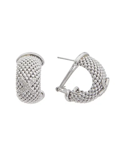 Meshmerise Mesh 0.12 Ct. Tw. Diamond Earrings In White