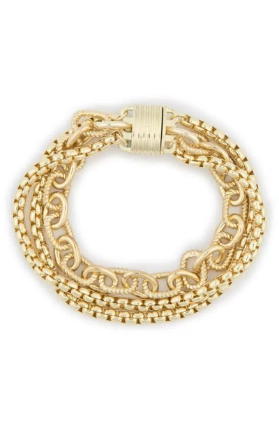 Meshmerise Multilayer Bracelet In Yellow