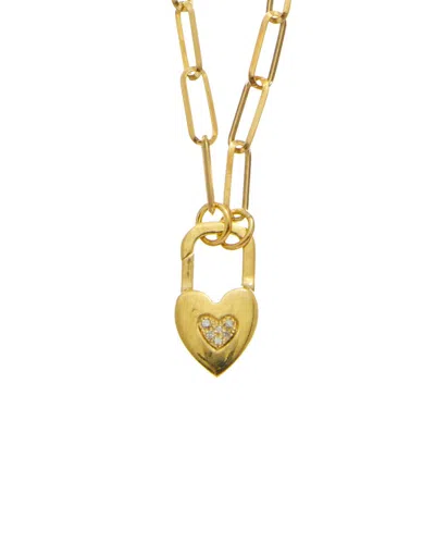 Meshmerise Paperclip 0.06 Ct. Tw. Diamond Necklace In Gold