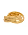 Meshmerise Rhodium Plated Triple Twist Bangle Bracelet