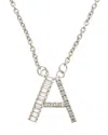 Meshmerise Silver 0.42 Ct. Tw. Diamond & White Topaz Necklace In Metallic
