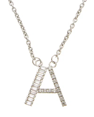 Meshmerise Silver 0.42 Ct. Tw. Diamond & White Topaz Necklace