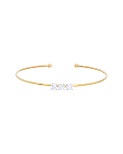 Meshmerise Silver 1.00 Ct. Tw. Lab-grown Diamond Bangle Bracelet
