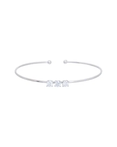 Meshmerise Silver 1.00 Ct. Tw. Lab-grown Diamond Bangle Bracelet In Metallic