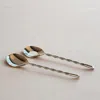 Meso Goods Ankara Twisted Salad Servers In Silver