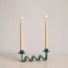 Meso Goods Helen Candle Holder In Green