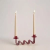 Meso Goods Helen Candle Holder In Red