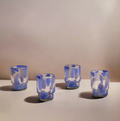 Meso Goods Marta Stackable Glass Blue & Clear