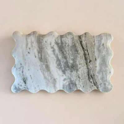 Meso Goods Nova Medium Marble Serving Board By Diego Olivero Studio In Gray