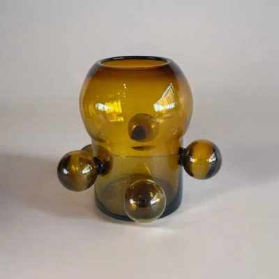 Meso Goods Tierra Vase By Diego Olivero In Yellow