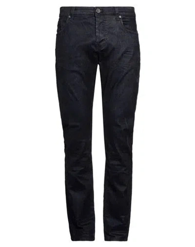 Messagerie Green Flag Man Pants Blue Size 36 Cotton, Viscose, Elastane