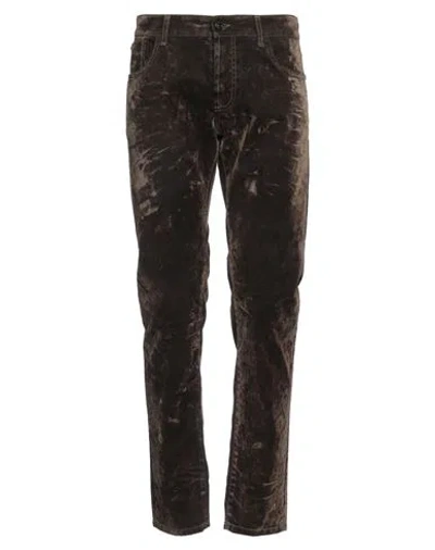 Messagerie Green Flag Man Pants Military Green Size 32 Cotton, Viscose, Elastane