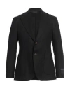 Messagerie Luxe Fabrics Man Blazer Black Size 42 Wool, Polyester