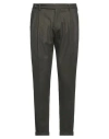 Messagerie Luxe Fabrics Man Pants Military Green Size 40 Wool, Polyester