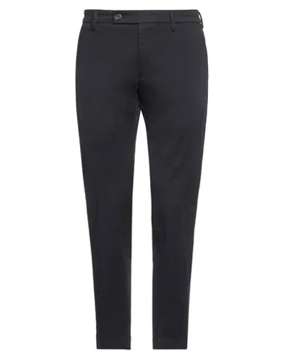 Messagerie Luxe Fabrics Man Pants Navy Size 38 Cotton, Elastane