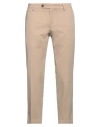 Messagerie Luxe Fabrics Man Pants Sand Size 40 Cotton, Elastane
