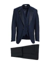 Messagerie Luxe Fabrics Man Suit Midnight Blue Size 44 Polyester, Viscose, Elastane