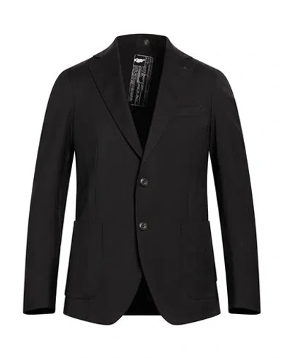 Messagerie Man Blazer Black Size 38 Viscose, Polyester, Wool, Elastane