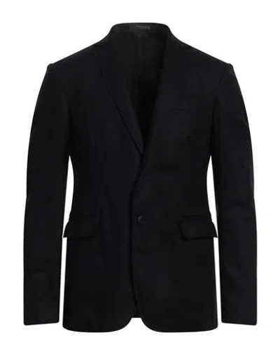 Messagerie Man Blazer Black Size 44 Wool, Polyester