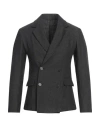 Messagerie Man Blazer Charcoal Size 38 Wool, Polyester, Cotton