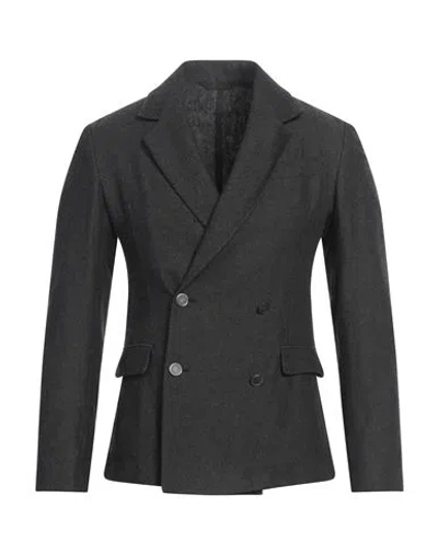 Messagerie Man Blazer Charcoal Size 38 Wool, Polyester, Cotton
