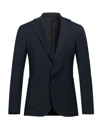Messagerie Man Blazer Midnight Blue Size 38 Wool, Viscose, Elastane