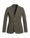 Messagerie Man Blazer Military Green Size 36 Cotton, Elastane In Green