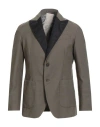 Messagerie Man Blazer Military Green Size 40 Cotton, Linen, Polyester