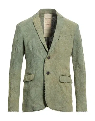 Messagerie Man Blazer Military Green Size 40 Cotton, Polyamide