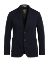 Messagerie Man Blazer Black Size 38 Viscose, Polyester, Wool, Elastane In Black