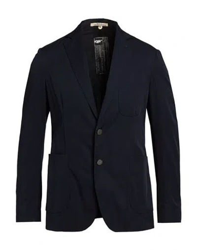 MESSAGERIE MESSAGERIE MAN BLAZER NAVY SIZE 42 POLYACRYLIC, ELASTANE