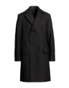 MESSAGERIE MESSAGERIE MAN COAT BLACK SIZE 44 WOOL, ACRYLIC