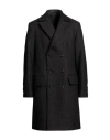 Messagerie Man Coat Black Size 44 Wool, Acrylic In Black